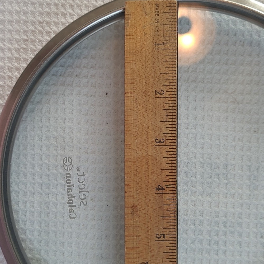 Select by Calphalon 10in Round Glass Lid Stainless Rim Heat Resistant Handle - Picture 6 of 6